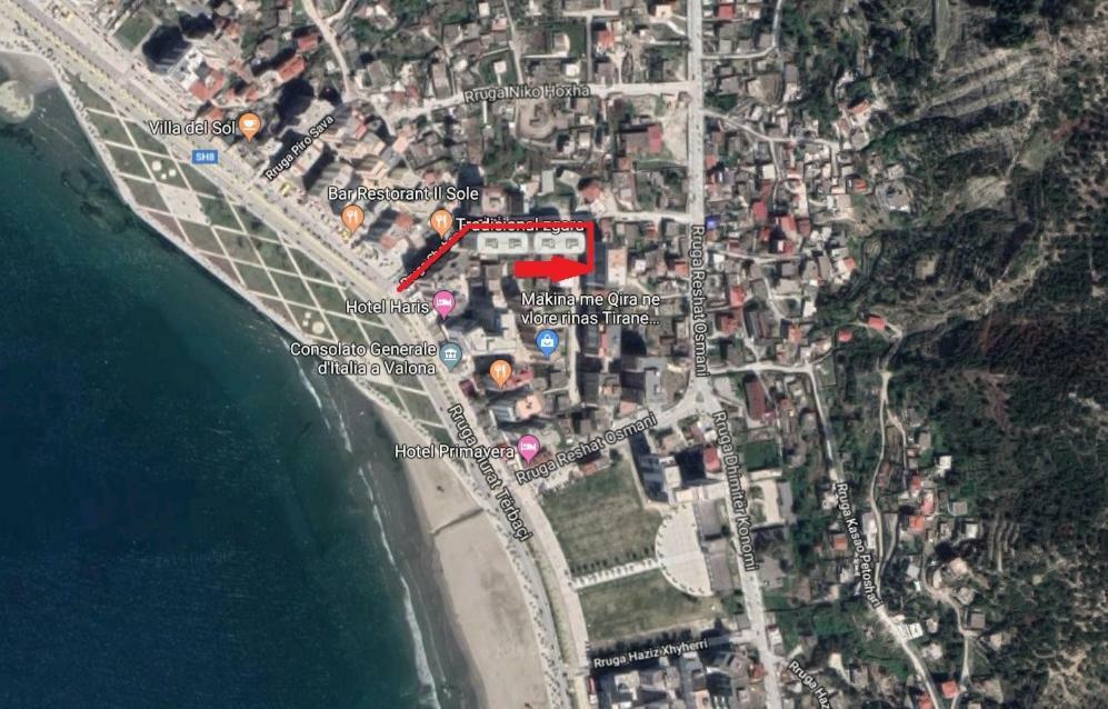 Lindita'S Seaview Appartment Vlore Bagian luar foto